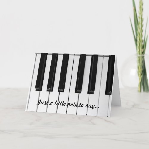 Piano card