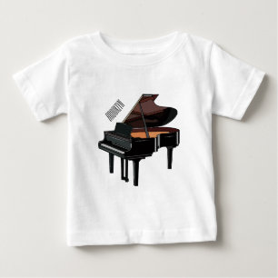 Piano cartoon illustration baby T-Shirt