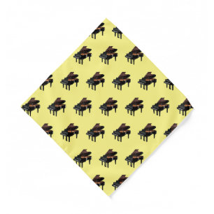 Piano cartoon illustration bandana