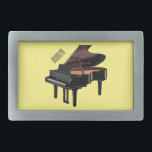 Piano cartoon illustration belt buckle<br><div class="desc">Piano cartoon illustration</div>