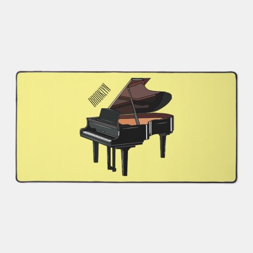 Piano cartoon illustration desk mat