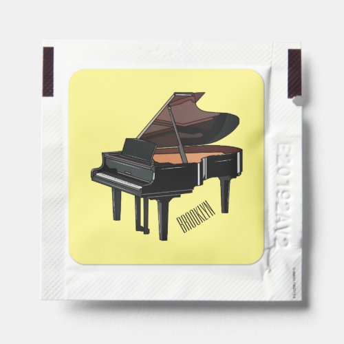Piano cartoon illustration hand sanitizer packet