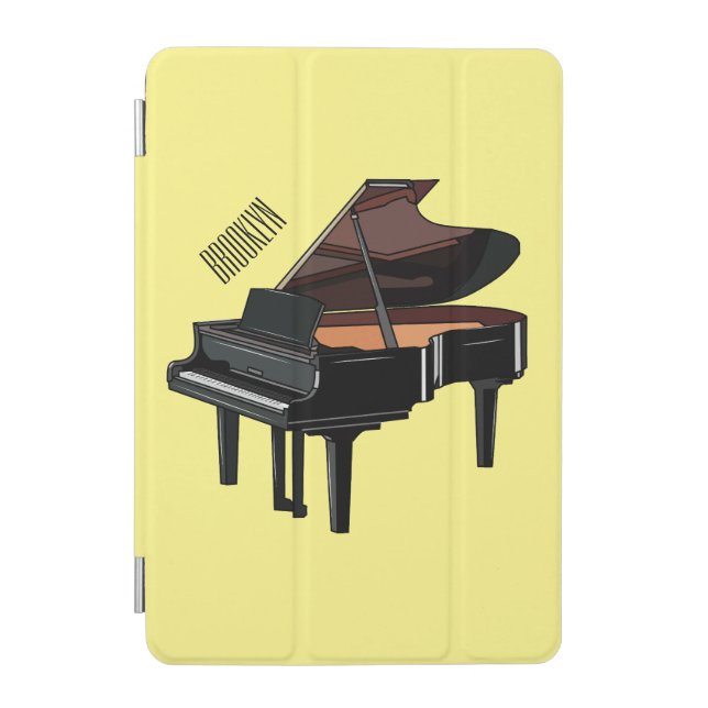Piano cartoon illustration iPad mini cover (Front)