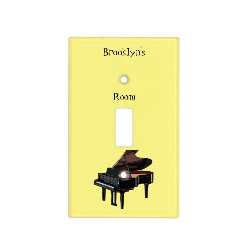 Piano cartoon illustration light switch cover
