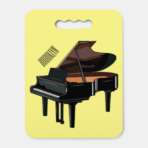 Piano cartoon illustration seat cushion