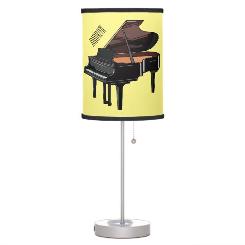 Piano cartoon illustration table lamp