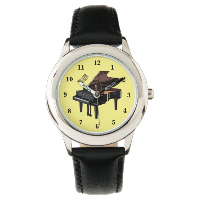 Piano cartoon illustration watch (Front)