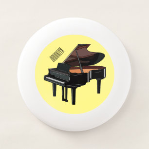 Piano cartoon illustration Wham-O frisbee