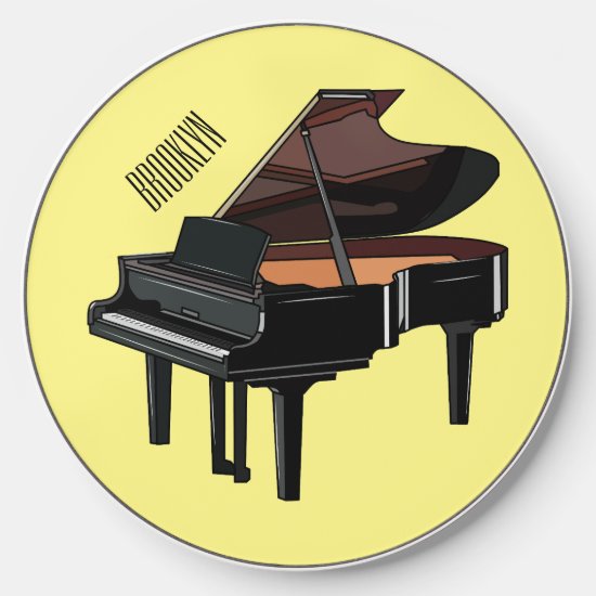 Piano cartoon illustration wireless charger 