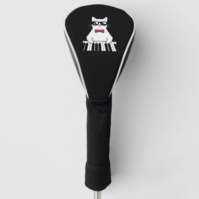 Piano Cat Golf Head Cover (Front)