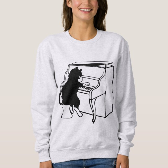 PIANO cat T-shirts (Front)
