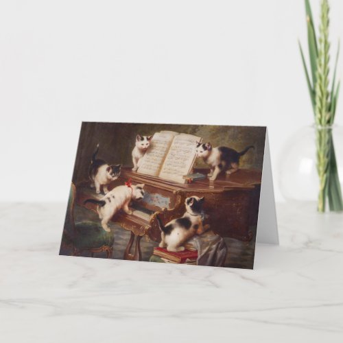 PIANO CATS â Cat Humor Greeting Card