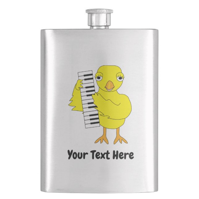 Piano Chick Flask (Front)