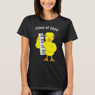 Piano Chick Graduation T-Shirt