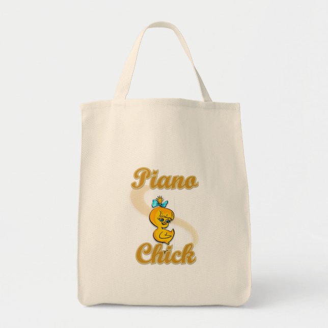 Piano Chick Tote Bag (Front)