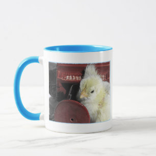 Piano Chick Vintage Look Photo Mug