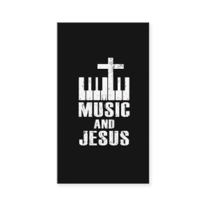 Piano Christian Pianist Religious Keyboard Player Business Card