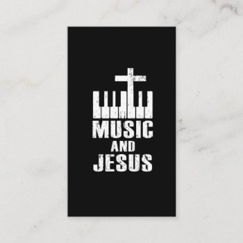 Piano Christian Pianist Religious Keyboard Player Business Card by Designer_Store_Ger at Zazzle