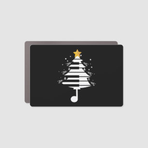 Piano Christmas Tree Pianist Music Musician Gift Car Magnet