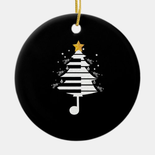Piano Christmas Tree Pianist Music Musician Gift Ceramic Ornament