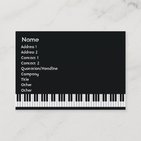 Piano - Chubby Business Card