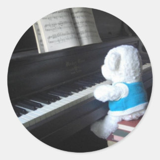 Piano Classic Round Sticker