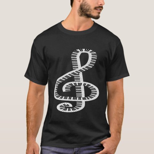 Piano Clef Music Song For Classical Music Piano Pl T_Shirt