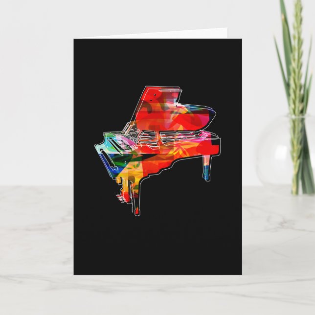 Piano Colors Piano Sheet Music Piano Card (Front)