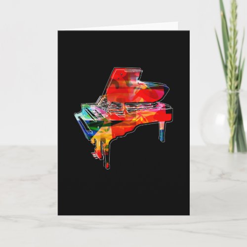 Piano Colors Piano Sheet Music Piano Card