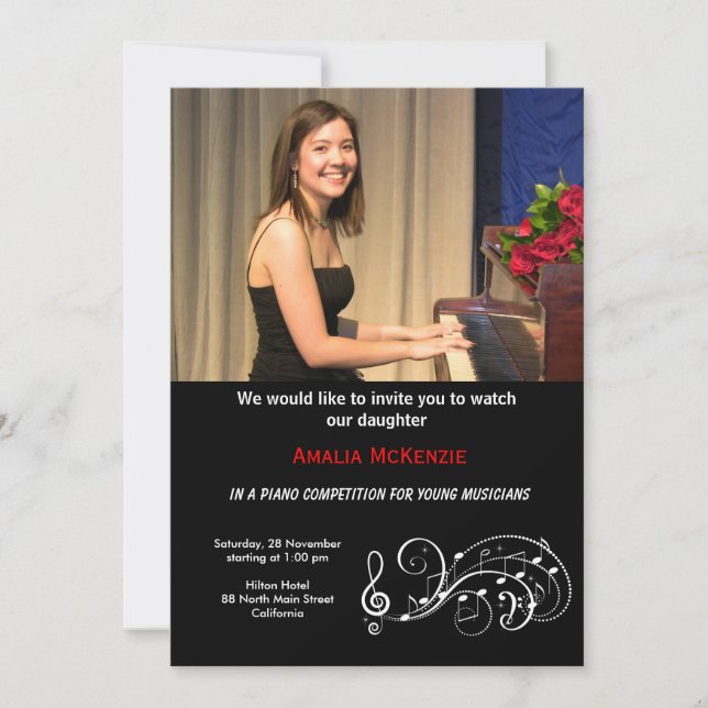 Piano Competition Invitation (Front)
