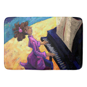 Piano Concert Art Bathroom Mat