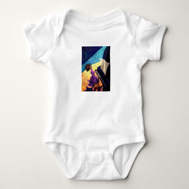 Piano Concert Baby Bodysuit (Front)
