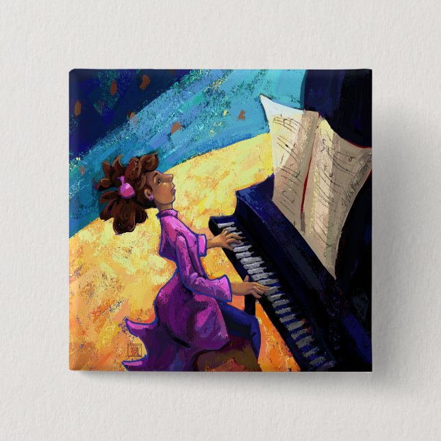 Piano Concert Button (Front)