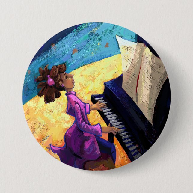 Piano Concert Button (Front)