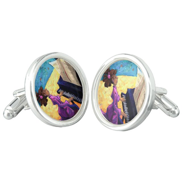 Piano Concert Cufflinks (Angled)
