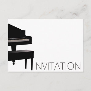 Piano Concert Festival Invitation Vip Invitation