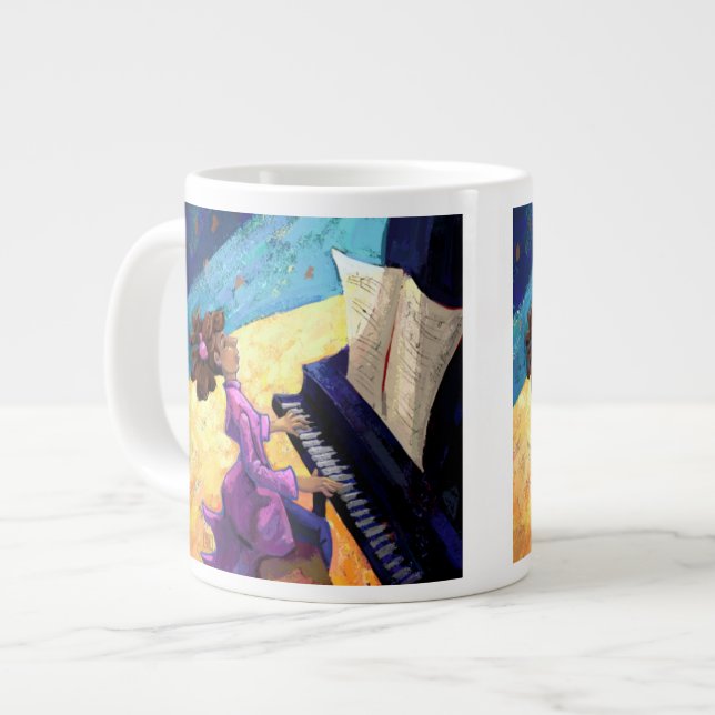 Piano Concert Giant Coffee Mug (Front Left)