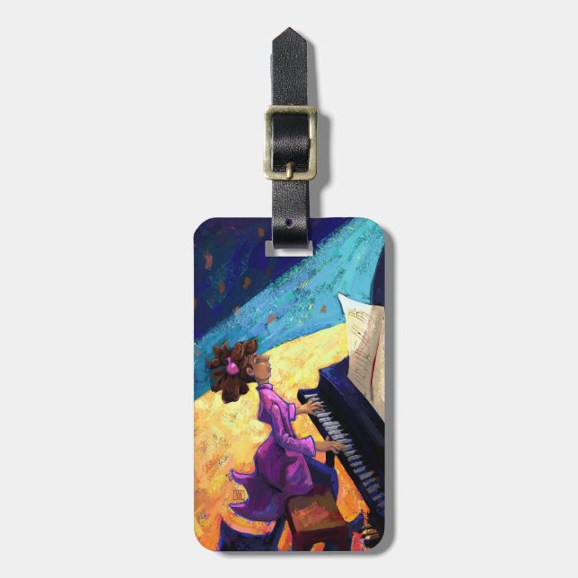Piano Concert Luggage Tag (Front Vertical)