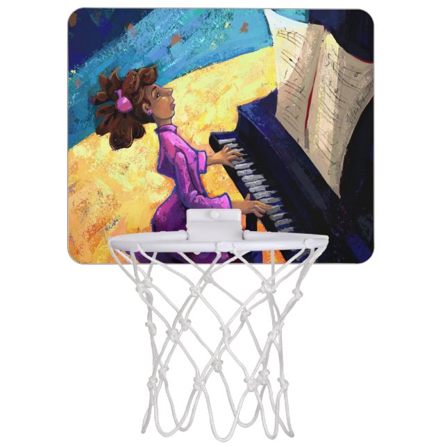 Piano Concert Mini Basketball Hoop (Front)