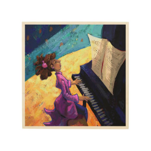 Piano Concert Wood Wall Art