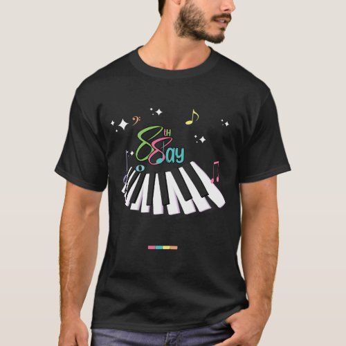 Piano Day 28 March 2024 88keys 88days T_Shirt