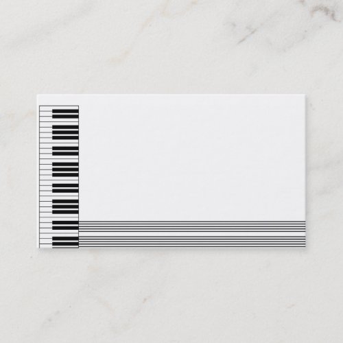 Piano Design Business Card