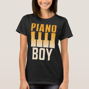 Piano Dinosaur Vintage T-Shirt