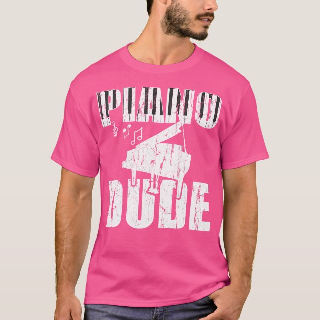 Piano Dude Shirt Music Player Musical Jazz Musicia (Front)