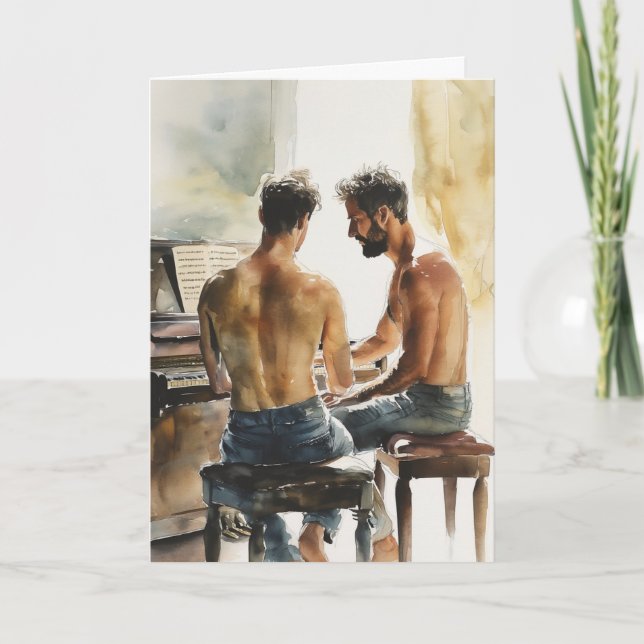 Piano Duet Sunlight Card (Front)