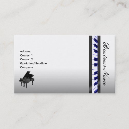 Piano Elegant Business Card