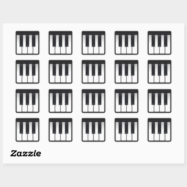 Fyrkantig klistermärke för Piano Emoji | ZazzleFyrkantig klistermärke för Piano Emoji | Zazzle  