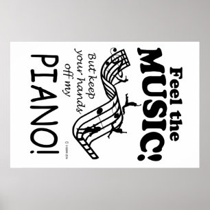 Piano Feel The Music Poster