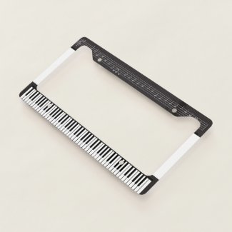 Piano for the Music Lover License Plate Frame