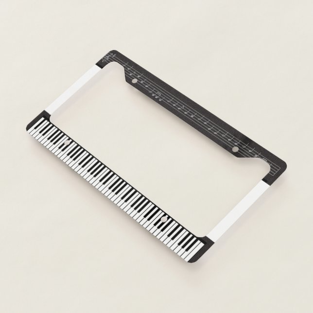 Piano for the Music Lover License Plate Frame (3/4)
